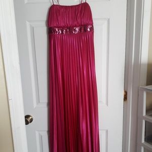 Fusia evening gown.